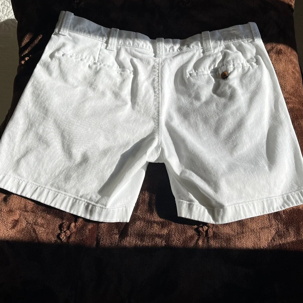 J. Crew 7” Inseam Shorts 34 Women’s White Preppy Casual‎